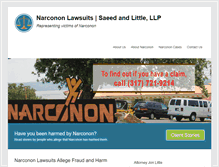 Tablet Screenshot of narcononlawsuits.com